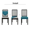 Waterproof Chair Cover Spandex Jacquard Chair Pad Cushion Adjustable Cover Dining Room Upholstered Chair Case Seat Cover 2024 3