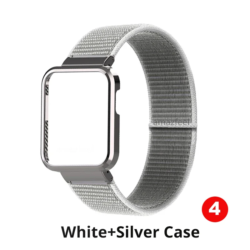 Premium Nylon Strap with Metal Case Protector - Adjustable Wristband