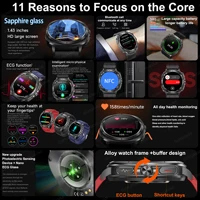 2025 For Samsung New High-end Laser Detection Smart Watch Men ECG Uric Acid Precise Blood Pressure Body Analysis Health Watches 2