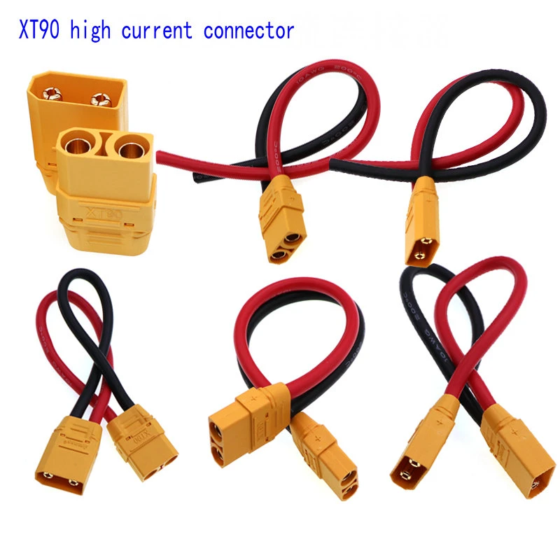 Lot 5 Paires Connecteurs XT90E-M + XT90H Mâle/Femelle – Soudure, 30A, Pour Batterie LiPo RC Voiture/Drone/Bateau