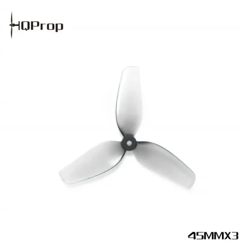 (8CW+8CCW) HQProp 45mmx3 Grey-poly Carbonate-1.5mm Shaft High Quality Prop 45MM Propeller For Micro Whoop FPV Racing Drone Parts thumbnail 2