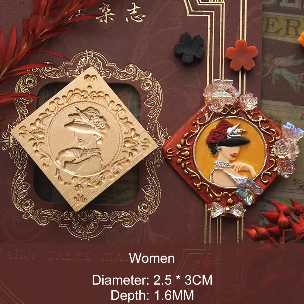 DIY Seal Head Multipurpose Metal Art Seal Head Craft Supplies Wax Seal Stamp Head Envelope Decorative for Packaging Scrapbooking