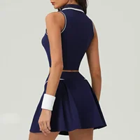 Ensembles de jupes de Tennis, sport, Fitness, Golf, Badminton, course à pied, loisirs, jupes courtes, vêtements d'entraînement, combinaisons de Yoga pour femmes 1