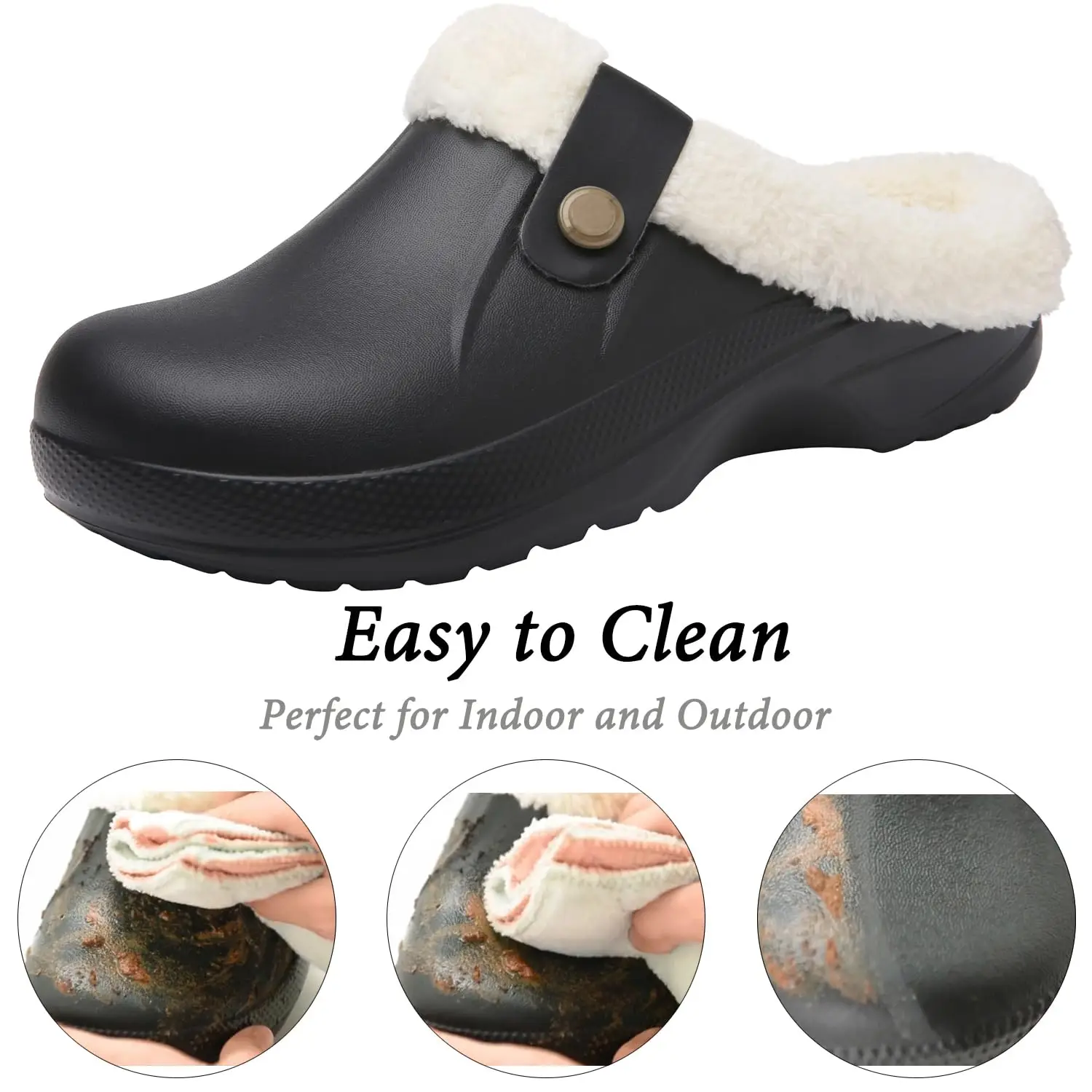 Gacimy Herren Klassische Plüschhausschuhe Mit Memory Foam Sohle_voghion.com