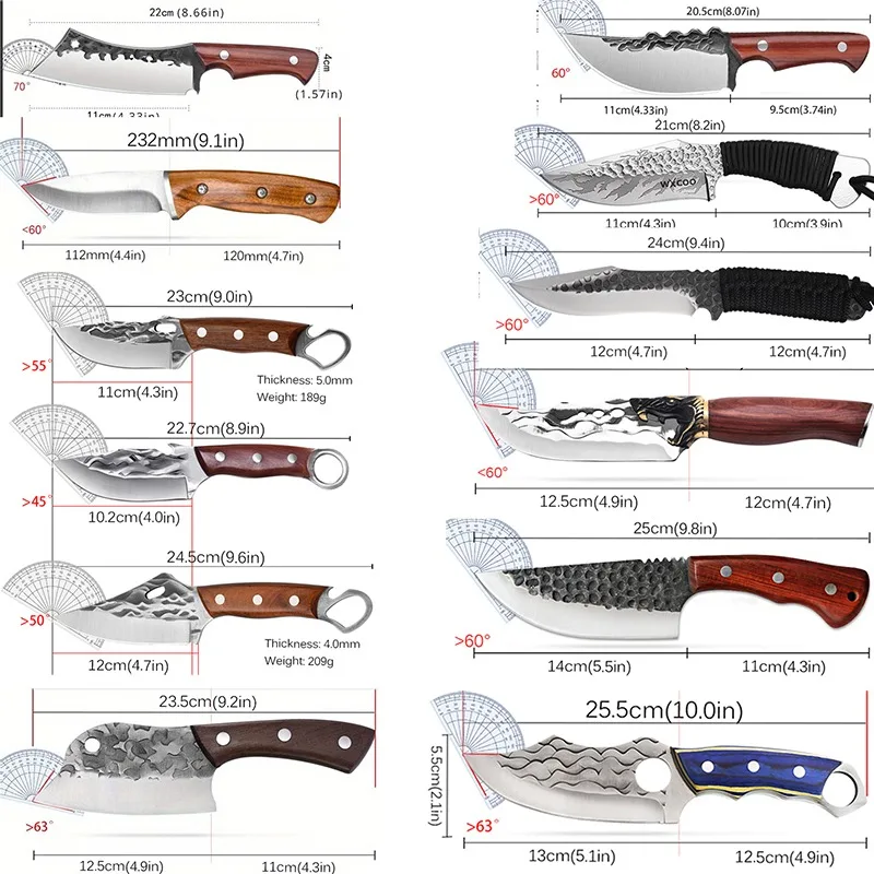Mystery Surprise Gift Box Multi-function Professional Stainless Steel Chef Knife Utility Knife Boning Knife Outdoor Shovel Fruit 2