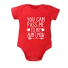 YOU CAN PASS ME TO MY AUNT NOW Baby Onesies American Style Harajuku Fun Cute Newborn Boy Clothes Cotton Cozy Breathable Romper 3