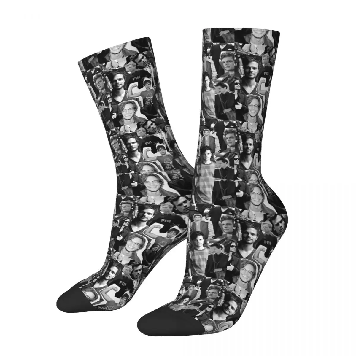 

Matthew Gray Gubler Collage Socks Harajuku High Quality Stockings All Season Long Socks Accessories for Unisex Birthday Present