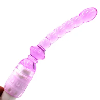 Jelly Vibrator Stick Long Anal Butt Plug Beads G-spot vagina Massager Adult Sex Toys For woman Couples Masturbation Shop Dildo 2