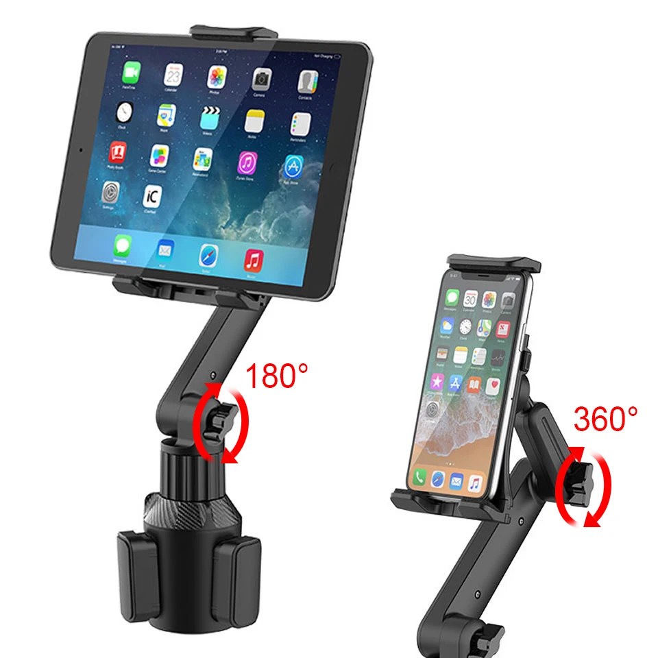 360 Suporte ajustável para smartphone, Carro 270 Tilt Bar, SUVs