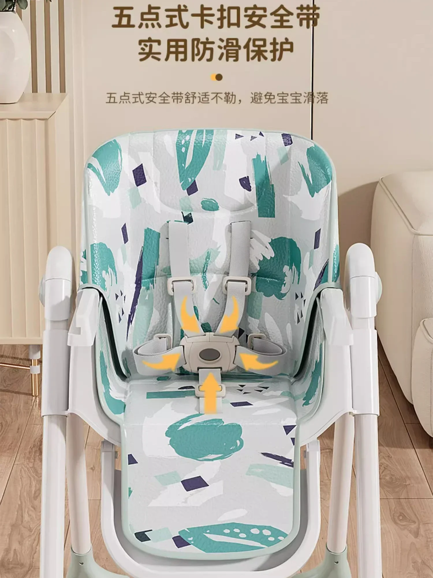 Baby Dining Chairs Children's Dining Chairs Can Be Adjusted Height Folded Reclined Baby Chair