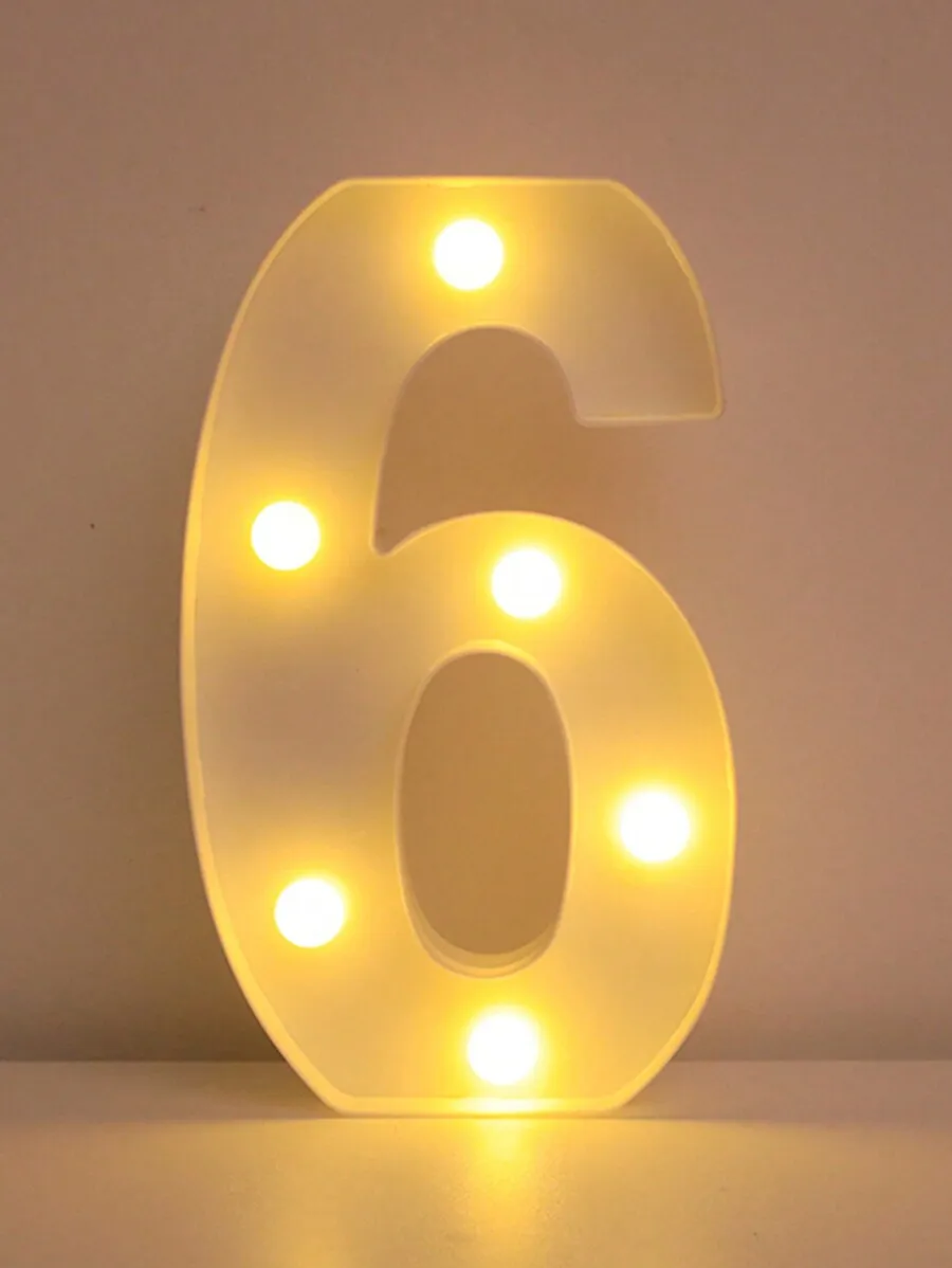 ตัวเลือกสินค้า ตัวอักษร LED ตกแต่งบ้าน 21.8 ซม.