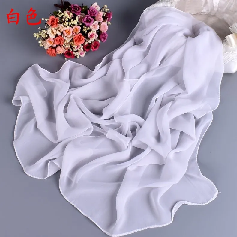 women's long chiffon scarf