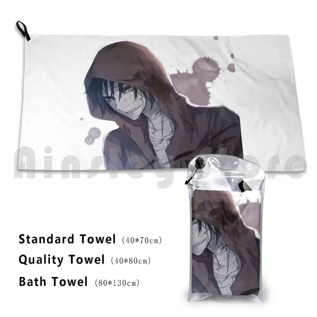 Angels Of Death Ending Zack Fan Bath Towel Beach Cushion Anime Manga Japan Japanese Kawaii Cute Weeb Nerd