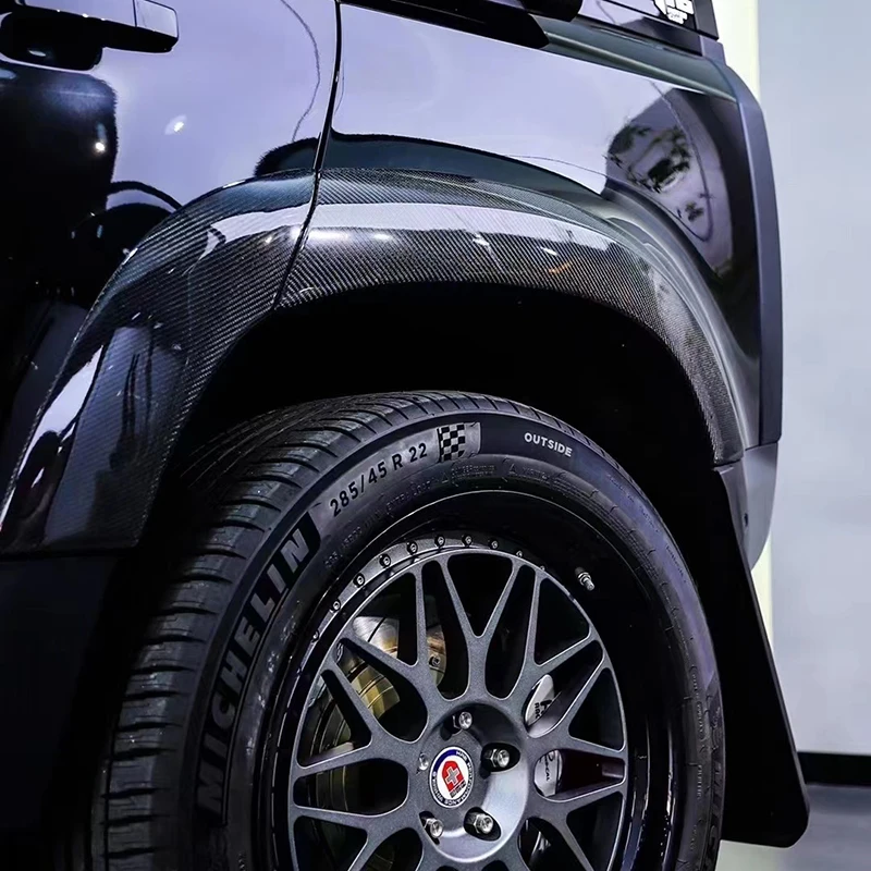 Paraspruzzi Per Land Rover Defender 110 2020-2023 - Protezione Passaruota, Nero Opaco - Foto 4