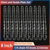 Saw Chain Mini 8 Inch 1/4 Chainsaw Chain 45 knots 22 knives Portable Electric Saw Mini Chainsaw Logging Saw Blade Pruning Chain 1