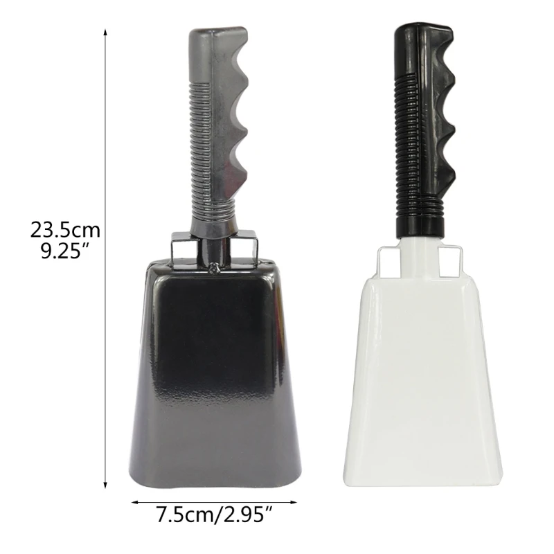 Steel Cowbell with Handle Noise Makers Cheering Bells Cow Bells Football  Sporting Event Classroom Wedding School Alarm - AliExpress