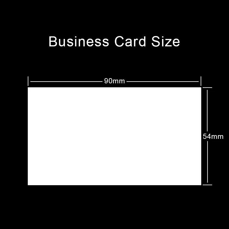 100PCS Business Card High-end Gold foil Double-sided Printing Business Card Paper 90*54MM