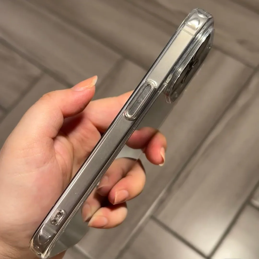 Premium Transparent Shockproof Phone Case with Clear Bumper Design