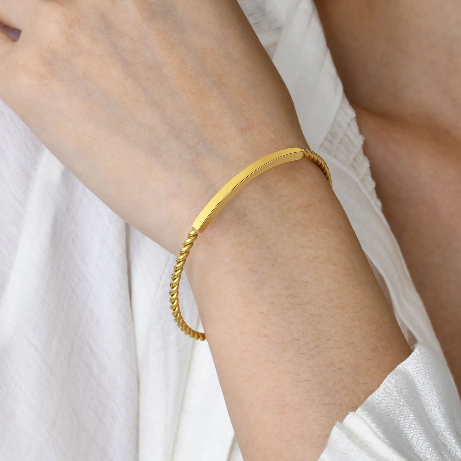 Buy Rose-Gold Bracelets & Bangles for Women by Shining Diva Online |  Ajio.com