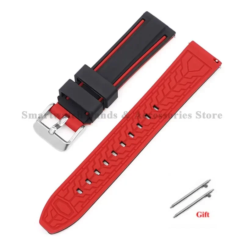 Silicone Quick Release Universal Watch Strap - Men's & Women's Replacement Wristband