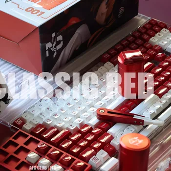 JTK Classic Red Keycap Set ABS Personalizzato Tappo tastiera lucido Profilo HSA Gaming KeyCap per accessori tastiera meccanica Regalo