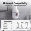 Améliorez votre salle de bain avec ce distributeur de dentifrice et support de rangement 2-en-1 – Recharges automatiques de dentifrice simplifiées ! 4