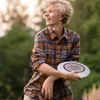 Swivel Flying Discs Professional Throwing Disc Lightweight for Outdoor Sports Beach Camping Game Luminous Frisbee Flying Saucer 1