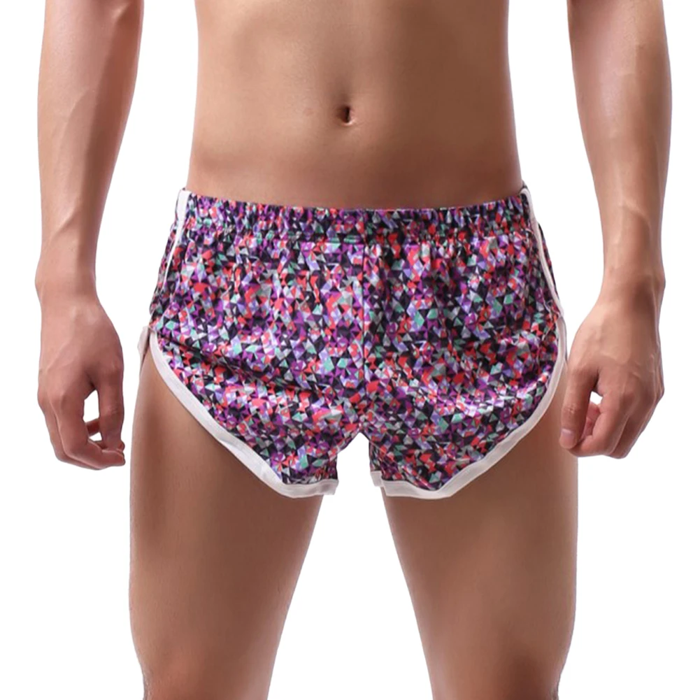 

Sexy Men Underwear Boxer Printed Bikini Trunks Lightweight Loose Underpants Elasticity Breath Lingerie All Seasons Shorts Briefs