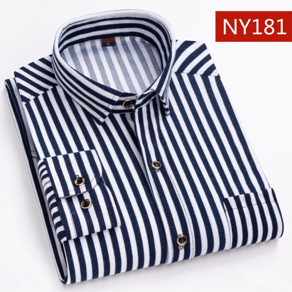 

Мужские полосатые рубашки Новинка весна-лето 2023 однотонные повседневные приталенные корейские мужские классические рубашки с длинными рукавами на пуговицах Топы