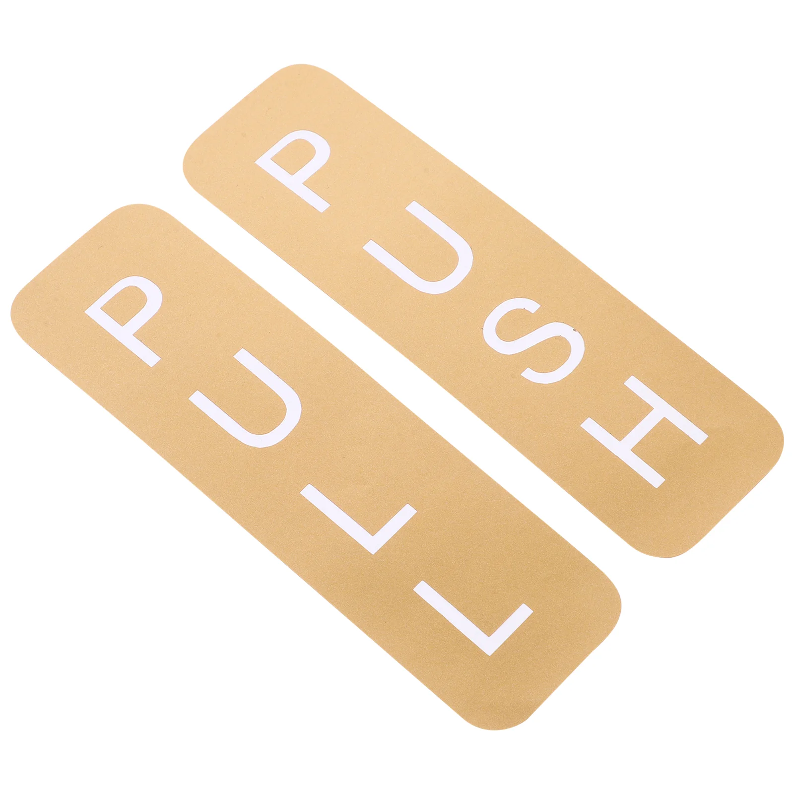 Gold Sliding Door Sticker Pull Push Nail Sticker Sticky Pvc Sign for Office