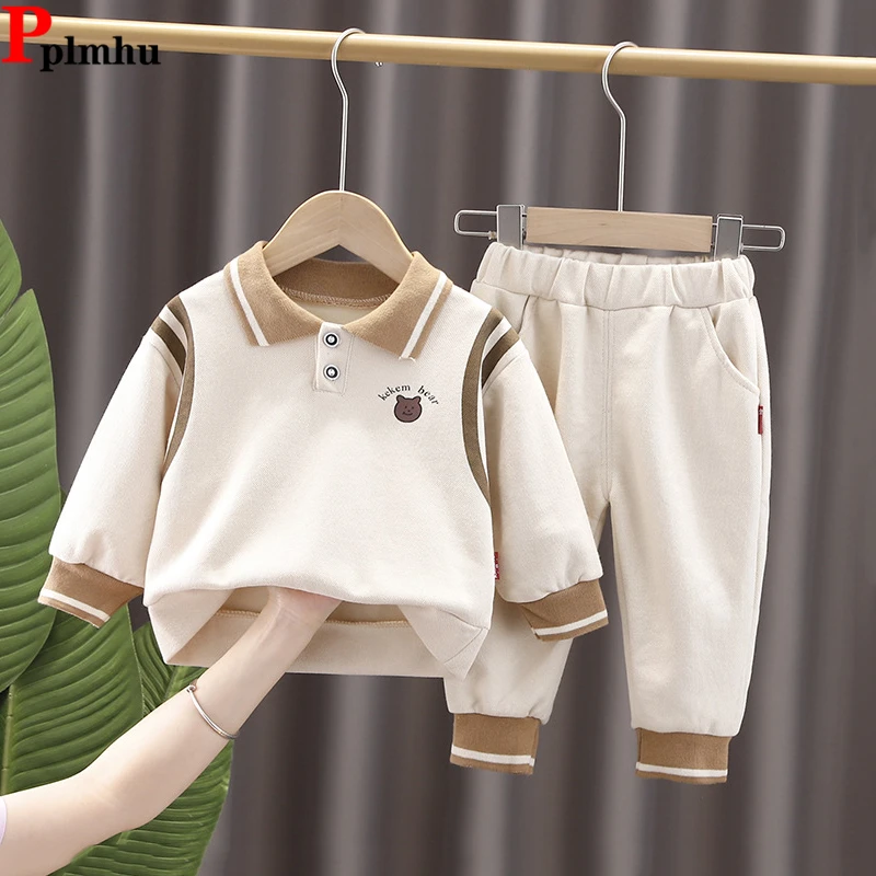 

Костюм детский демисезонный из 2 предметов с воротником-поло и длинными рукавами