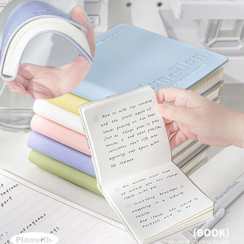 PU Leather Notebook with Waterproof Cover and Pocket for Students