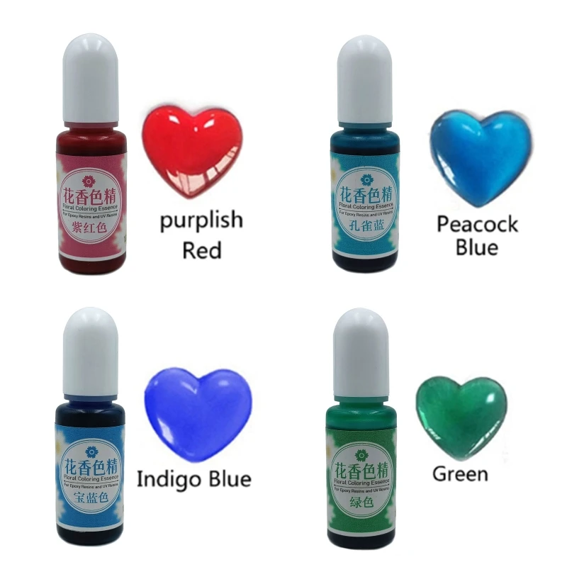24 Colors Liquid Epoxy Resin Dye Translucent Resin Colorant DIY Craft Art Making