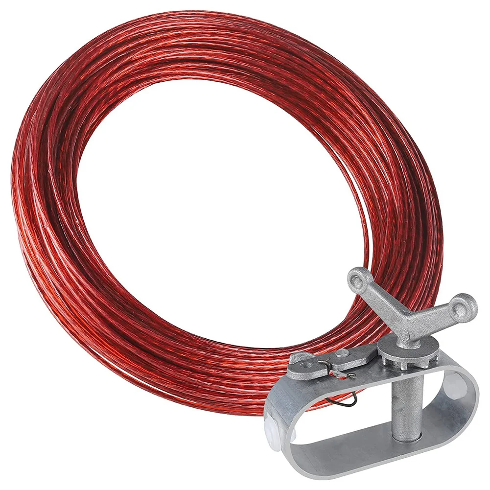 

40M Swimming Pool Cover Cable & Kit,Pool Cover Cable and Ratchet for Swimming Pool Covers,40M