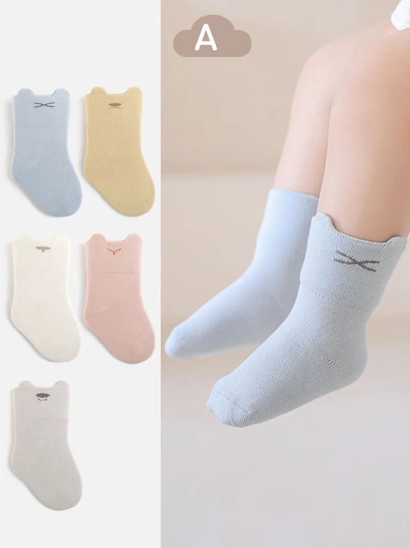 Autumn Baby Thin Cartoon Socks for Toddler Girls and Boys
