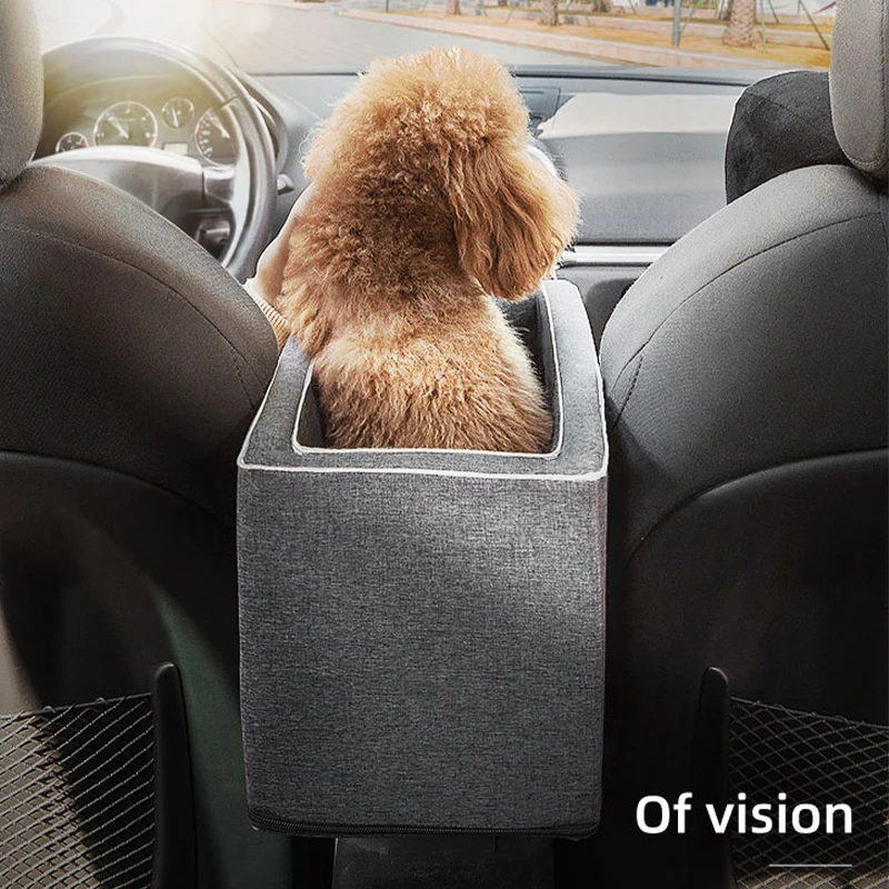 Dog Car Seat Portable Safety Central Control Nonslip Soft Warmer Adjustable  Bed Carrier For Small Pet Outdoor Travel Accessories