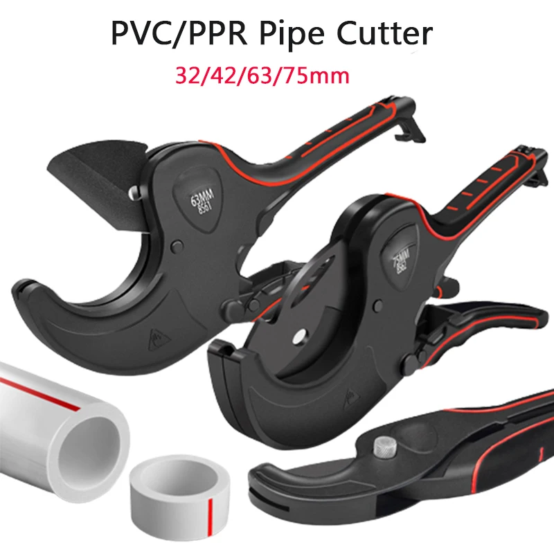 

Pipe Cutter 32mm 42mm 63mm 75mm Aluminum Pipe Scissors Tube Hose Plastic Pipes PVC/PPR Plumbing Manual Hand Tools Hand Tools New