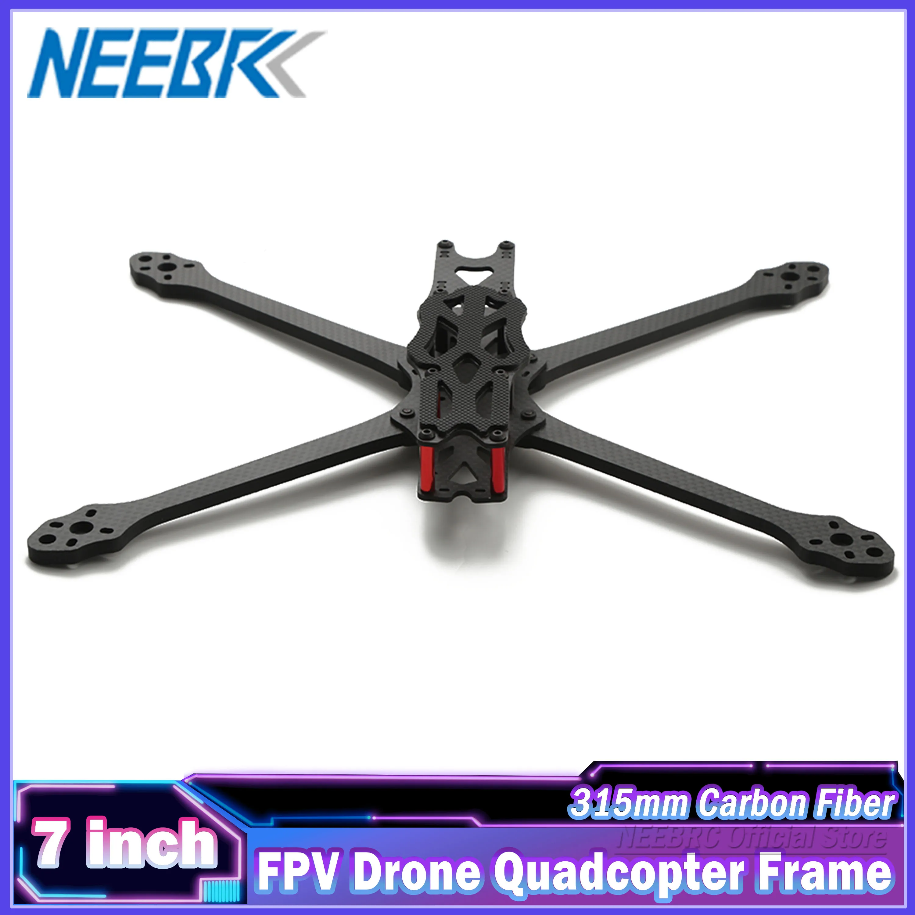 

7inch 315mm Quadcopter Frame Carbon Fiber FPV 5.5mm Arm Kit Freestyle for APEX DIY RC Racing Drone Four-axle Aerial Model Plane