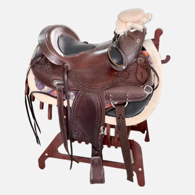 Western Saddle Cushion Thickened Harness Raised Anti Impact Cushion Sturdy And Durable Anti Wear Horse Saddle Pad