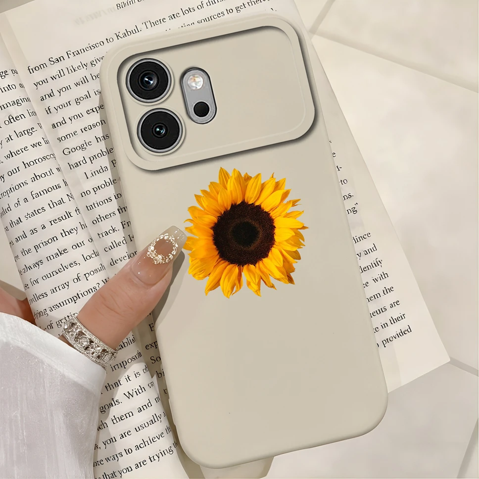 Multicolor Hearts Print Liquid Silicone Soft Shockproof Protective Phone Case