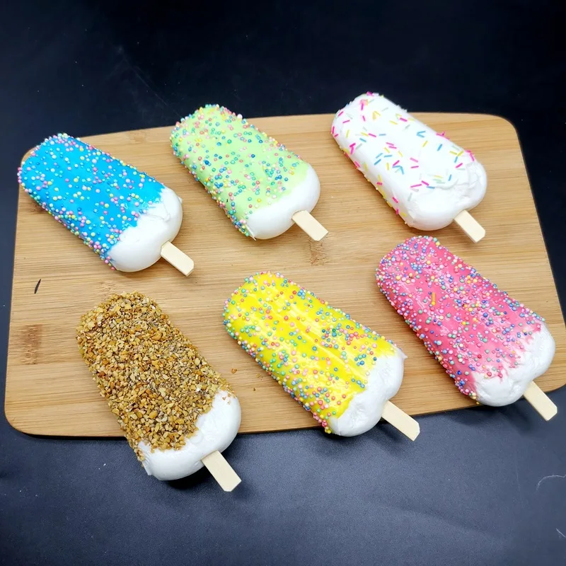 Food model food photography props Simulation popsicle model cool and refreshing summer fake ice cream artificial ice cream photo props shop window decoration