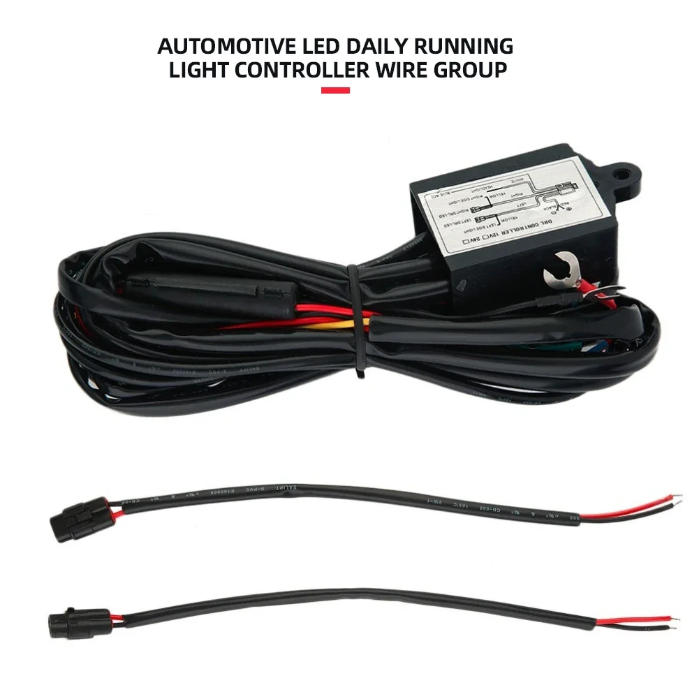 CarDRLControllerAutoLEDDaytimeRunningLight1218VRelayHarness