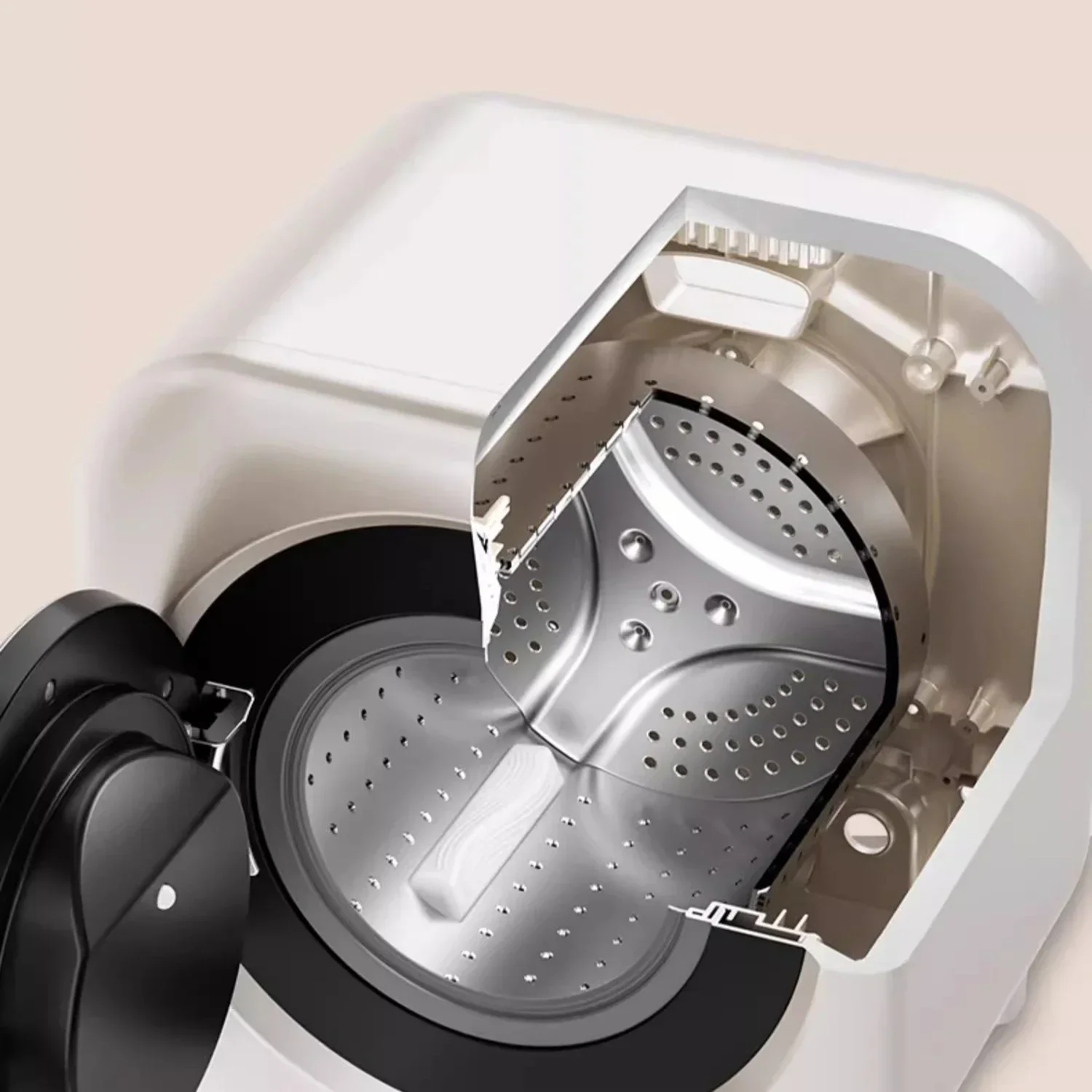 Household Clothes Washing Machine Underwear Socks Automatic Drum Washer Dryer Portable Washing Machine 380W 6