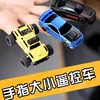 Mini 1:76 Full Scale Control Desktop Micro Drift Remote Control Rear Drive Car Cool Lights Children's Toys Drift Racing Car 5