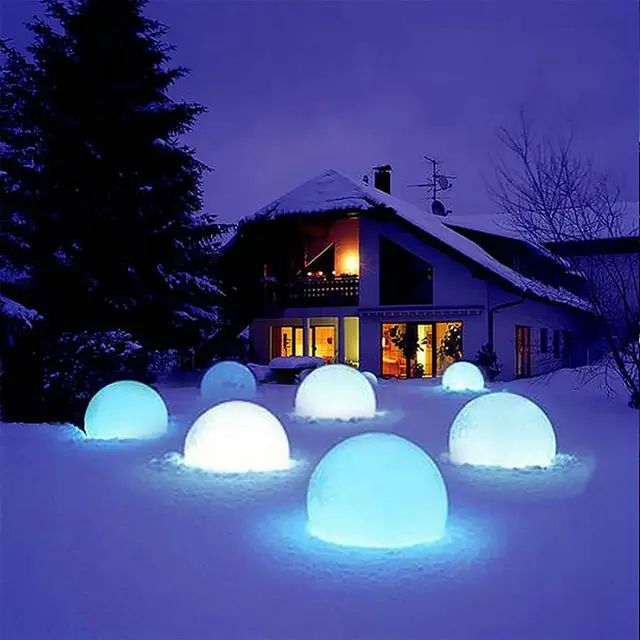 Inflatable PVC Balloon Remote Control LED Ball Garden Beach Swimming Pool Decoration 4