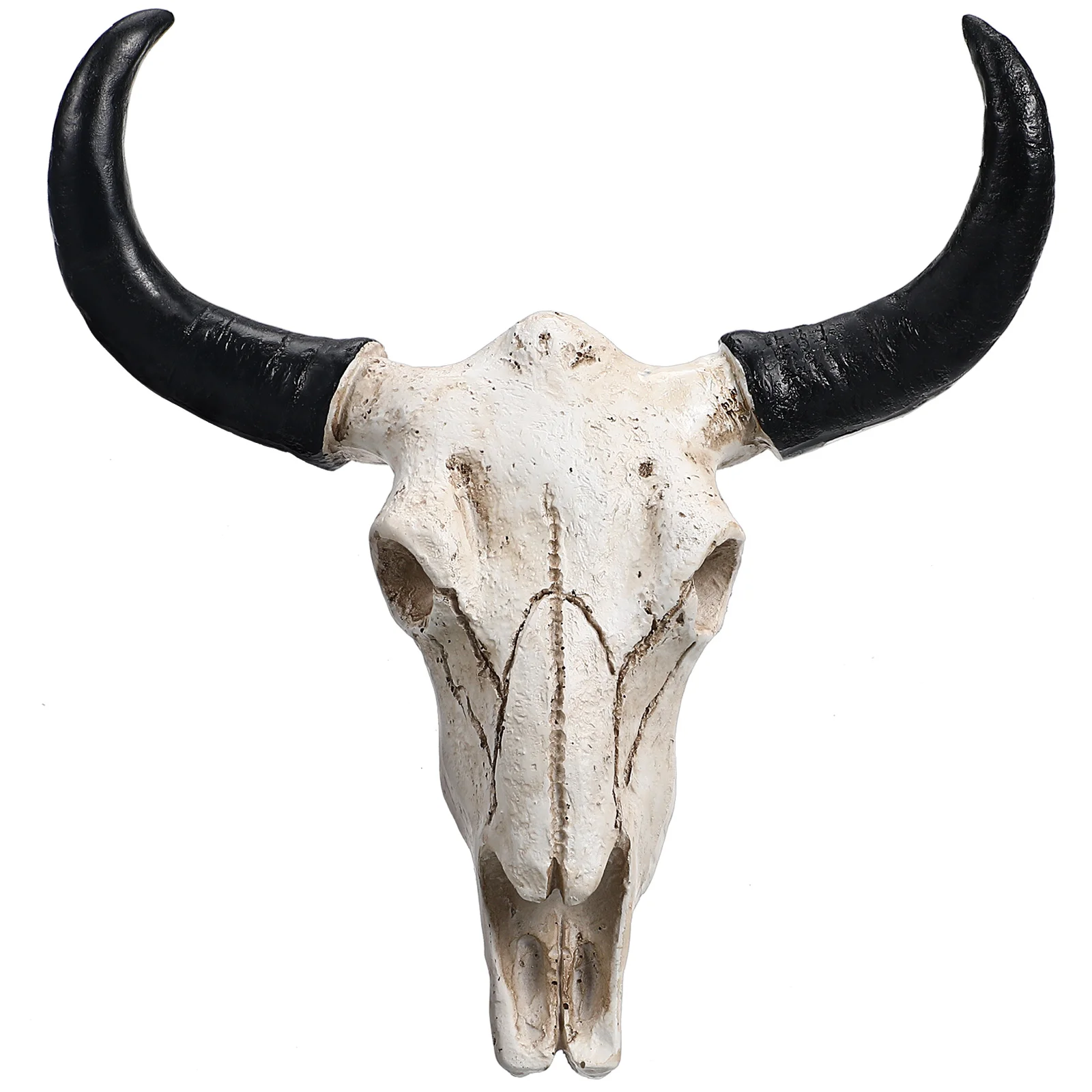 

Animal Long Horn Cow Skull Wall Hanging Horn Wall Pendant Craft Creative Halloween Gifts Art Crafts Ornaments Halloween Gifts