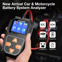 KONNWEI KW218 Car Motorcycle Battery Tester 12V 6V Battery System Analyzer 2000CCA Charging Cranking Test Tools for the Car 2