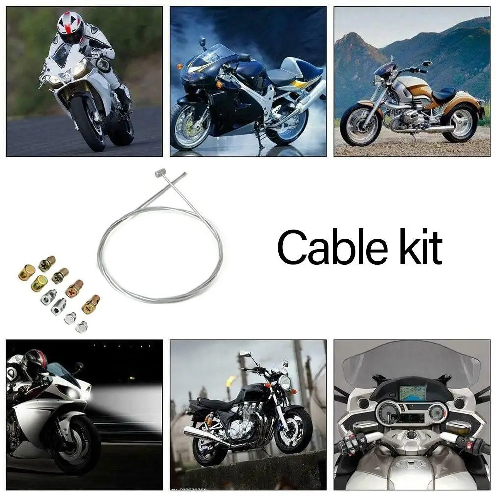 1Set Motorfiets Pull Draad Elektrische Auto Pull Line Noodkabel Reparatie Set Voor Yamaha/Kawasaki/Hond