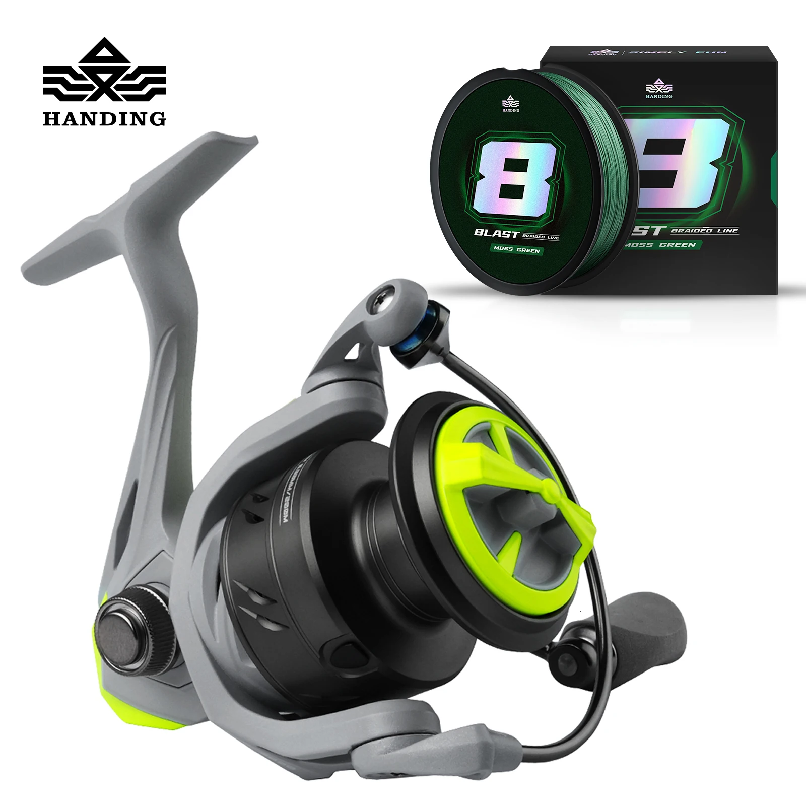 HANDING M1 Spinning Reel Graphite Reel, 9 + 1 Ball Bearings, 12kg Max Drag, 5.2:1  Gear Ratio, All Purpose Fishing Spinning Reel - AliExpress