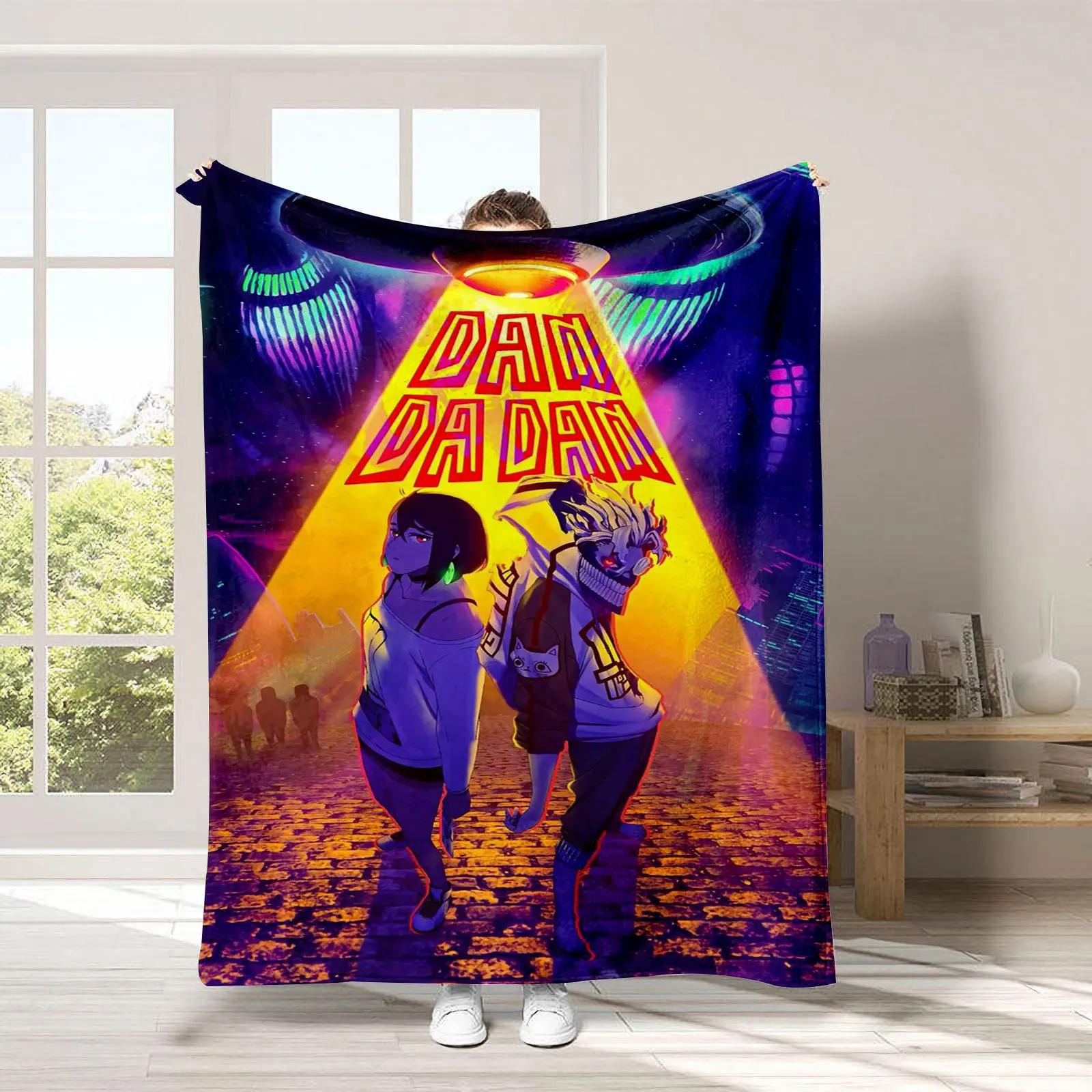 Dandadan Flannel Blanket Takakura Ken Throw for home and decoration travel sofa warm and soft blanket for winter